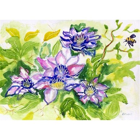 Betsy Drake Betsy Drake DM284G Clematis 30 x 50 Door Mat DM284G
